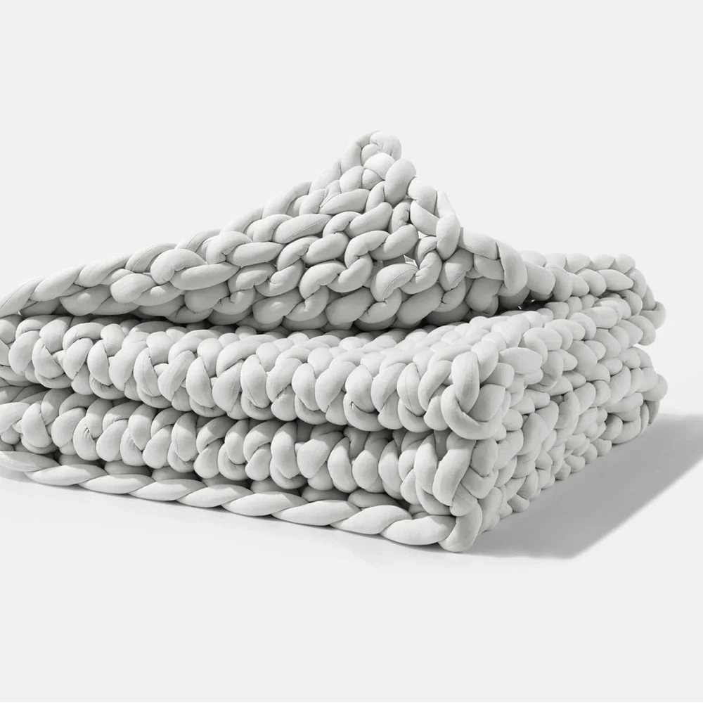 NWT Gravity Chunky Knit Weighted Blanket - Picture 2 of 8
